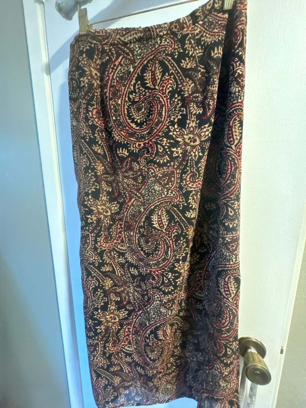 Bets By Canvasbacks Skirt Size S Paisley Print Polyester